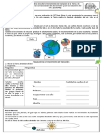 Guia de Trabajo Describir El Movimiento de Traslacion de La Tierra y Lo Relacionan Con La Duracion Del Ano Terrestre y Con Las Estaciones Del An