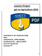 Union Budget 2016 Agriculture Reforms