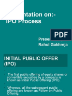 A Presentation On Ipo