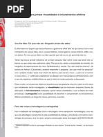 ROSA, Aline & MARTINS, Alice - Cartografias Para Pensar Visualidades e Bricolamentos Afetivos