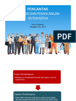 ANALISIS DAN PERANCANGAN SISTEM KERJA