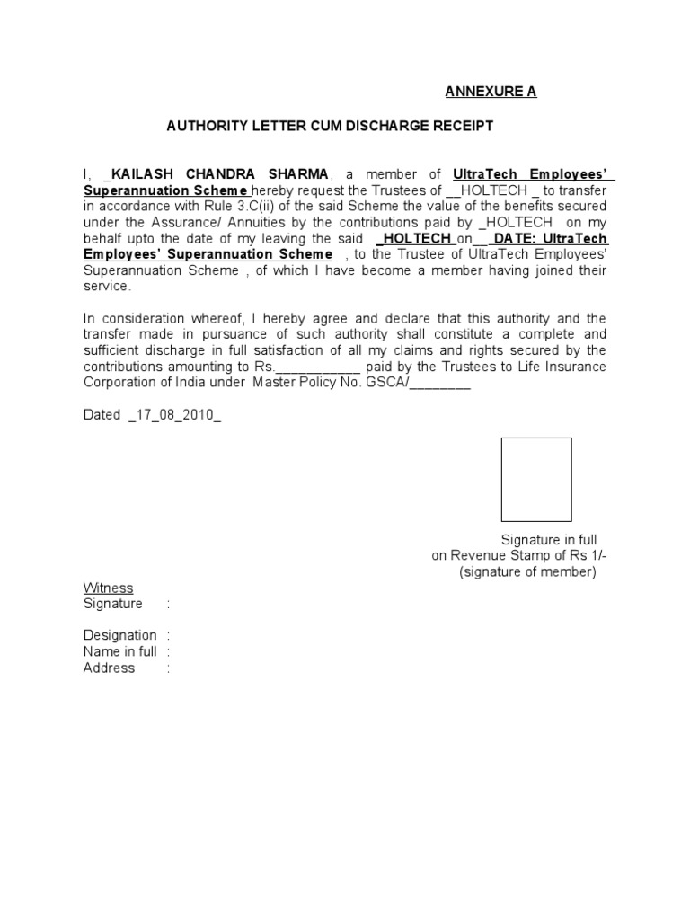 Ann A Format | PDF | Law