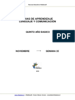 Guia Aprendizaje Lenguaje 5basico Semana35 Noviembre PDF