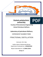 Duhok Petrochemical Lab Experiment