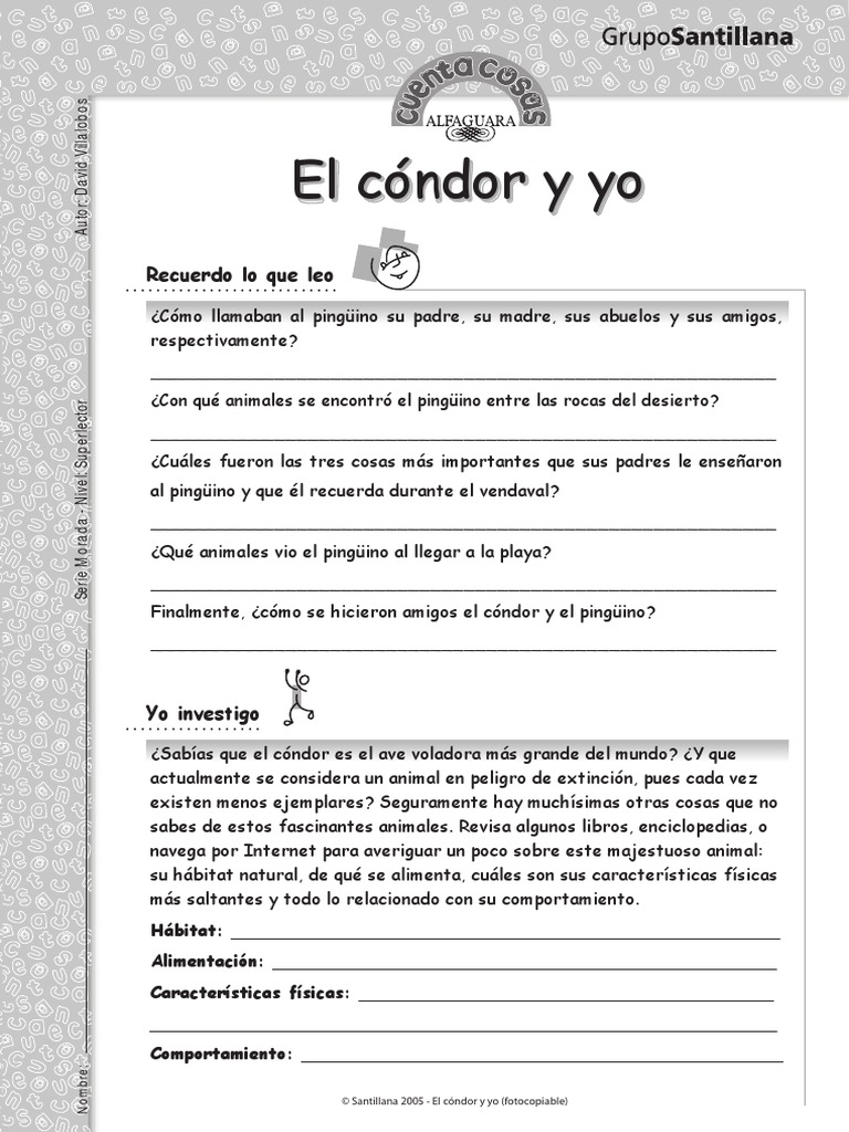 El Condor y Yo | PDF | Pingüino | Aves