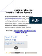 #1 Tips Belajar Analisa Teknikal Saham - Pemula Jago 3 Hari-1