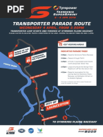 Tyrepower Tasmania Supersprint Transporter Parade Map