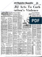 Front Pages From 1968: Few Incidents Mar Local Racial Calm