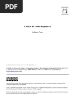 COSER, Crítica Da Razão Depressiva