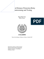 Numerical Distance Protection Relay Commissioning and Testing