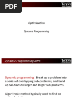 Optimization: Dynamic Programming