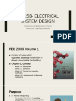 EE 158 - Electrical System Design (LECTURE 1)