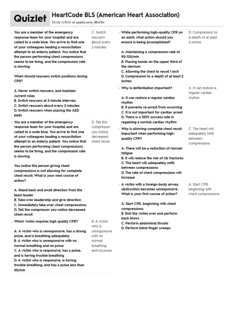 Heartcode Bls (Aha) | Cardiopulmonary Resuscitation | Cardiac Arrest