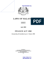 Act 293 Finance Act 1983