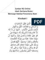 NU Online Khutbah Gerhana Bulan: Meresapi Hakikat Fenomena Alam