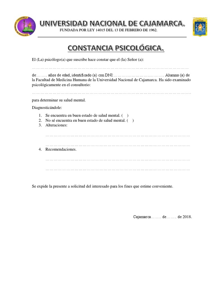 Constancia Psicologica | PDF