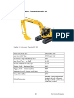 Lampiran F Spesifikasi Excavator Komatsu