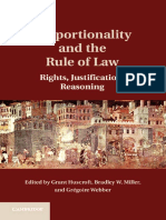 Grant Huscroft, Bradley W. Miller, Grégoire Webber - Proportionality and The Rule of Law - Rights, Justification, Reasoning (2016, Cambridge University Press)