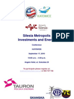Agenda. 'Metropolia Silesia Investment and Energy' Conference