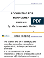 Accounting For Management: By: Ms. Meenakshi Madan