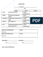 Shoulder Exam Rubric