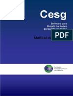 Manual do Usuário do Software Cesg para Projeto de Redes de Esgoto