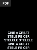 Cine A Creeat Stelele Pe Cer.ppt