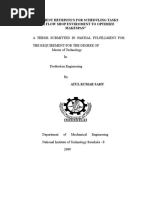 A Thesis Submitted in Partial Fulfillment For The Requirement For The Degree of Master of Technology in Production Engineering by