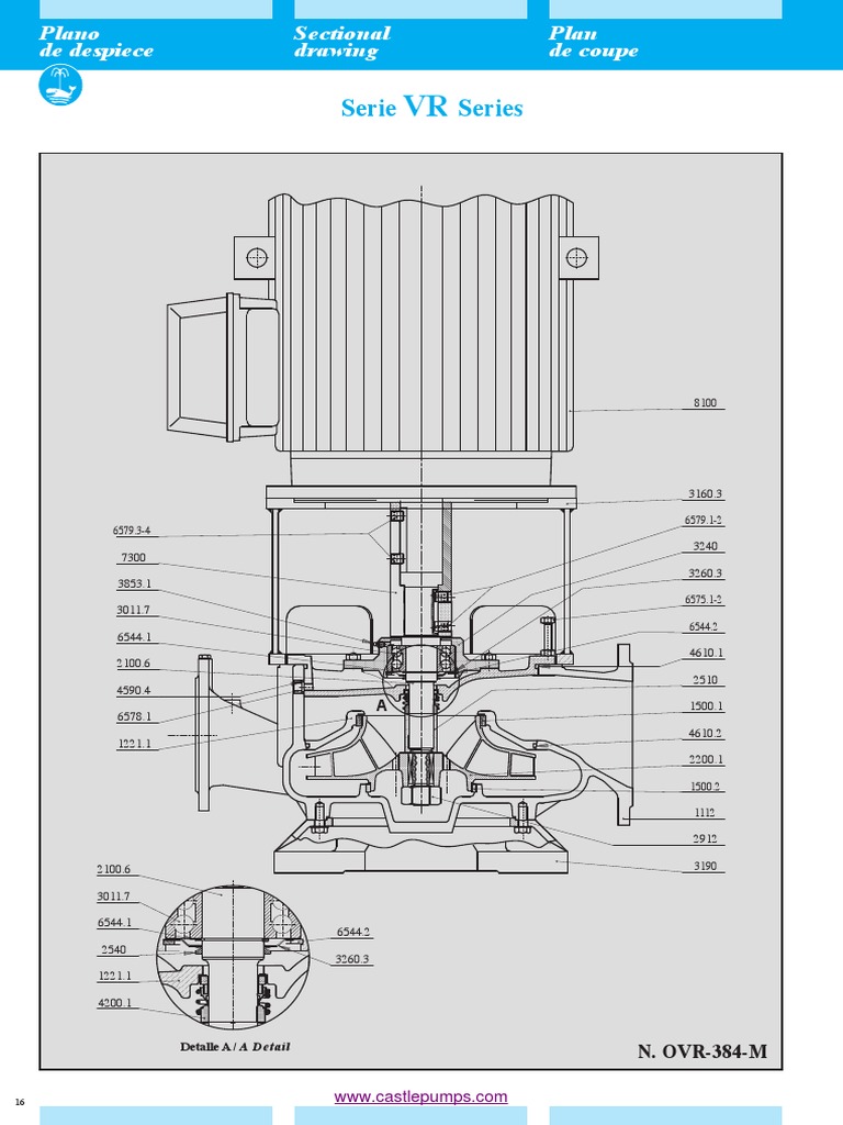 Vertical Inline Pump Parts Diagram | PDF | Metalworking | Mechanical ...
