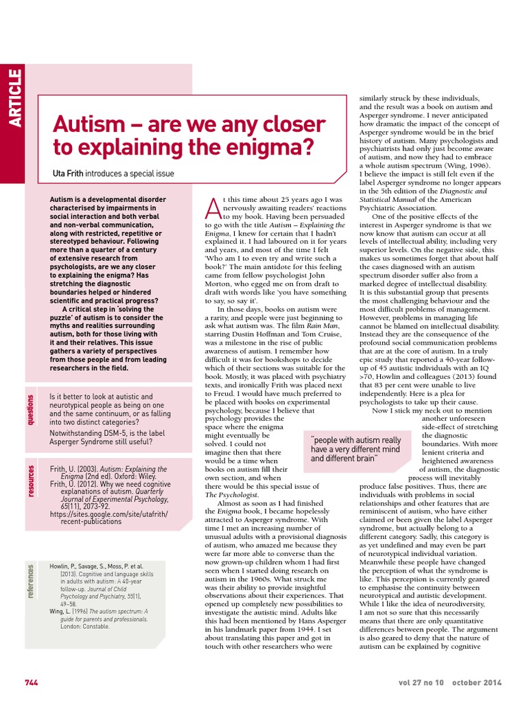 Autism Are We Any Closer To Explaining >> Autism Are We Any Closer To Explaining The Enigma Autism Autism Are We Any Closer To Explaining >> Autism Are We Any Closer To Explaining The Enigma Autism