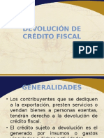  Devolución de Crédito Fiscal