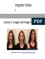 CS6670: Computer Vision: Lecture 1: Images and Image Filtering