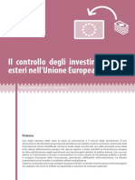 Il Controllo Degli Investimenti Esteri Nell'UE