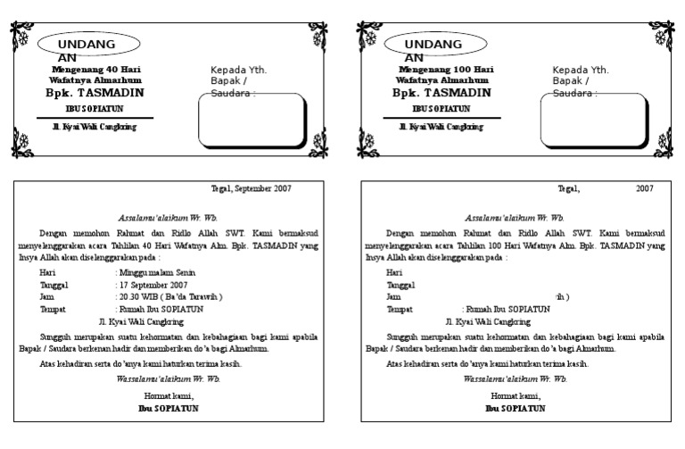 Tahlil 1 Folio Dibagi 2