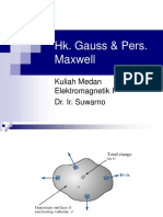 Medan Elektromagnetik - Hukum Gauss Dan Persamaan Maxwell