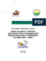 Memoria Tecnica Del Mapa de Inundaciones La Nina 2008