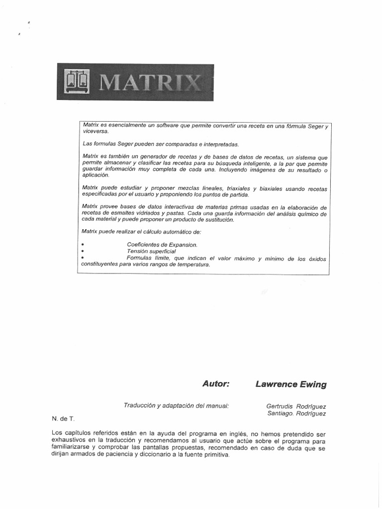 Tutorial Completo Matrix Castellano | PDF