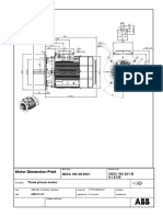 Motor Dimension Print: M2AA 160 IM 3001 3GZV 102 021-B A1.4739 Three Phase Motor