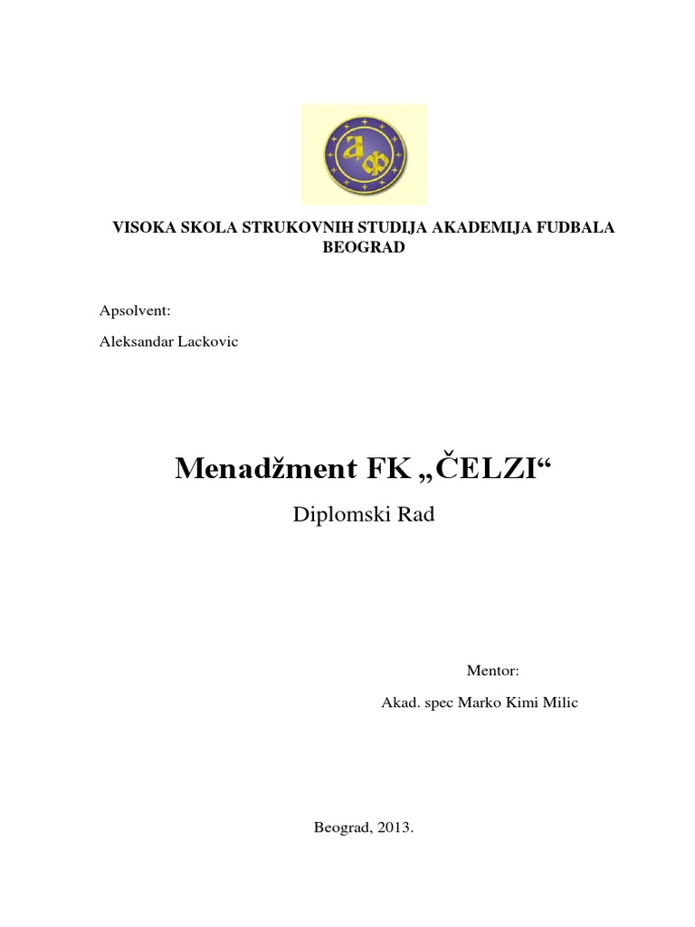 Menadžment u FK Chelsea: Istorija i Strategije | PDF | Business