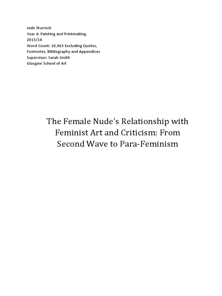 dissertation on feminist art