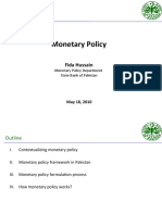 Monetary Policy-May 18, 2010