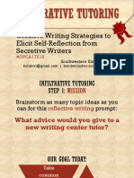 Infiltrative Tutoring: Creative Writing Strategies To Elicit Self-Reflection From Secretive Writers