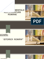 Mituri Fundamentale Ale Literaturii Române