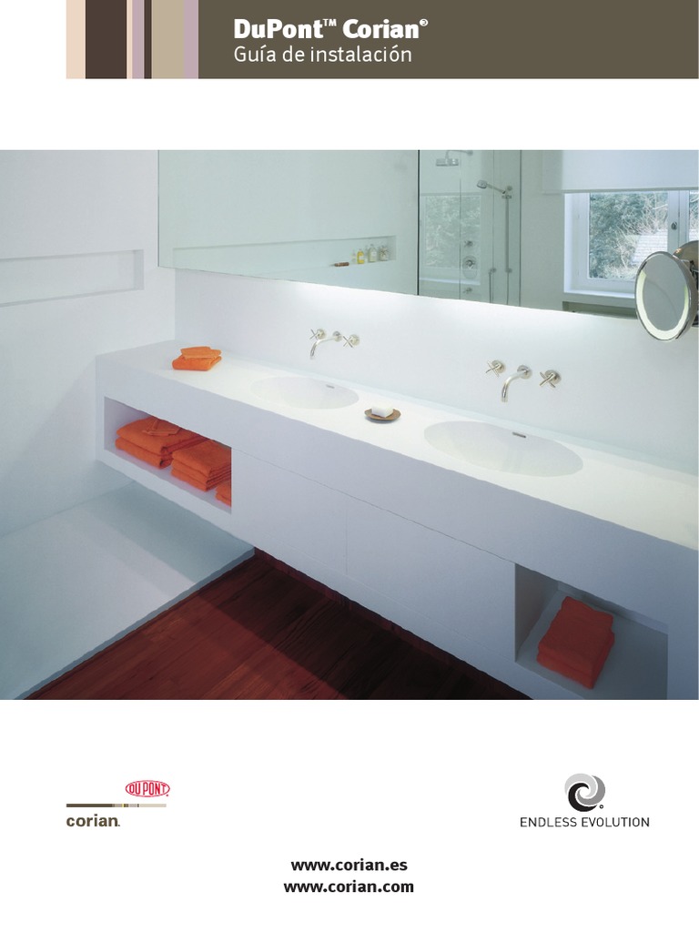 Corian® Installation Booklet Spanish | PDF | Tornillo | Madera