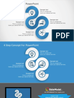 4 Step Concept For Powerpoint: Sample Text