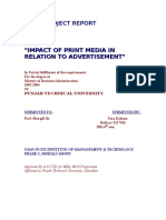 Impact of Print Media on Advertising