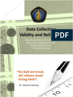 Data Collection, Reliability and Validity Metpen 2017