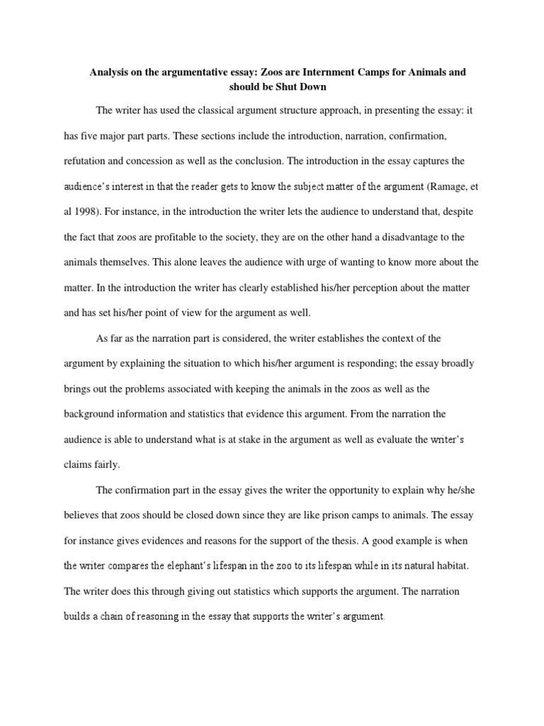 Help with essay introduction zoo