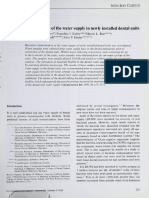 Bacterial Contamination of New Dental Unit Water Lines