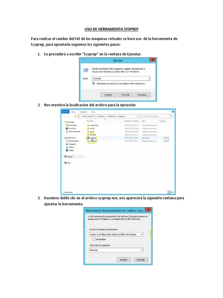 Guía para Usar Sysprep en VM | PDF | Informática